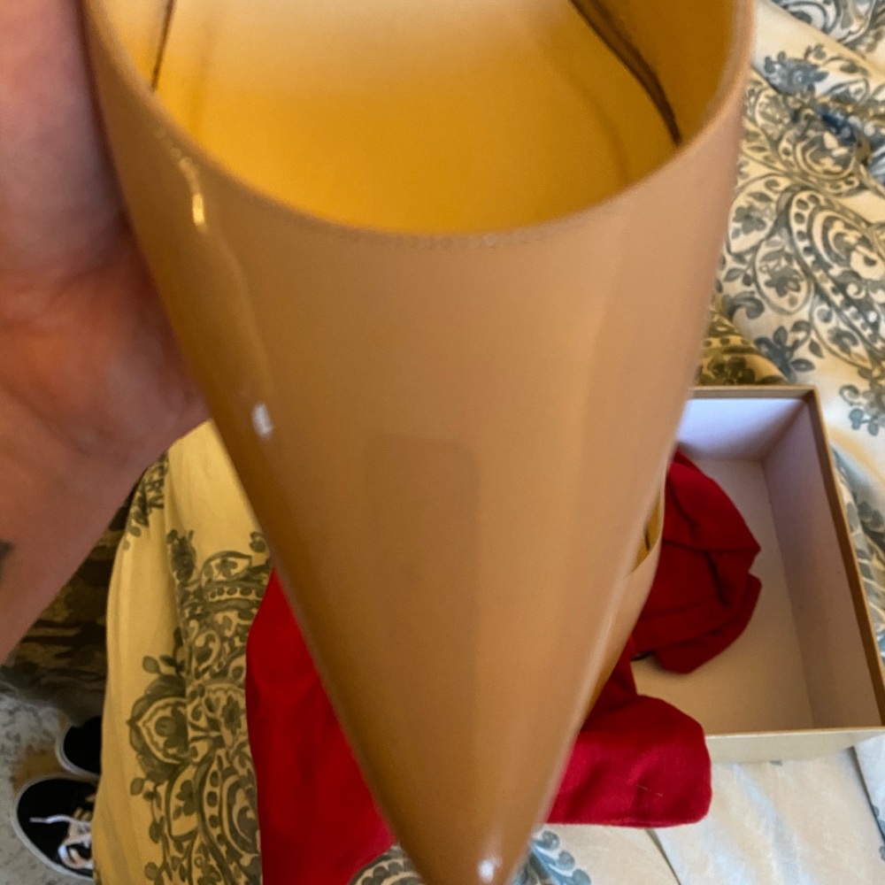 Christian Louboutin slingback nude pumps - Picture 3 of 8